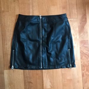 Express Leather skirt